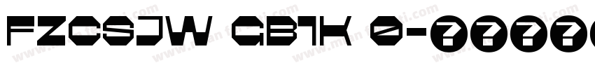 fzcsjw gb1k 0字体转换